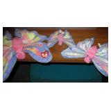 3 Sizes of Beanie Baby  Flitter Butterflies- RARE