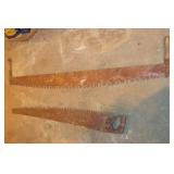 Vtg Superior Warrenty Saw & 2- Man