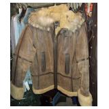 Womans Ana Leather Winter Coat