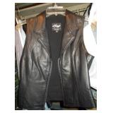 Wilsons Black Leather Vest