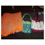 Soft Tie Blanket & Tote Bags
