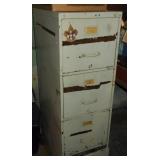 Metal File Cabinet, Extension Cords+