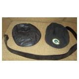 Harley Leather Cap & Belt, Packer Cloth Cap