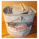 Antique Galvanized Mop Bucket