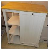 White Garbage Bin Cart