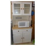 White Kitchen Microwave Cupboard