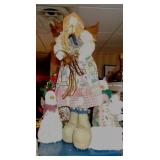 Large Country Angel & Snowmen
