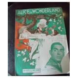 Alice In Wonderland Movie Original Sheet Music