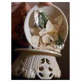 Vtg Plastic Cake topper-Porcelain Dove