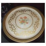 Vtg 15" Metal Social Supper Tray