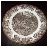 Vtg Brown Meakin Plate- Stratford Stage