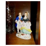 Vtg Mini Porcelain Courting Couple