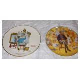 2 Norman Rockwell Collector Plates