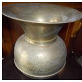 Vtg Pony Express Brass Spittoon