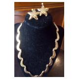 Goldtone Necklace & Napier Earrings