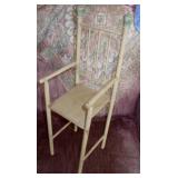 Vtg Wood Doll Chair