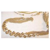 Goldtone Necklace Costume Jewelry