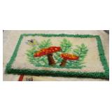 MCM Mushroom Latch Hook Rug