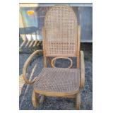 Vtg Bentwood Cain Seat Rocker