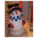 11" Tall Snowman Cookie Jar