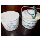 2 Vtg Kaukauna Klub Small Crocks