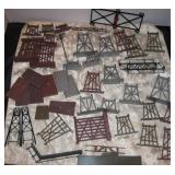 Huge Lot of Electric Train Bridge Pieces-  2 Bags