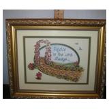 Party Lite Rejoice In The Lord Framed Print