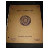 Vintage Northwestern University Spiral Note Book