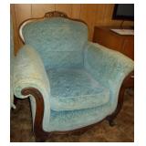 Vtg Matching Color Upholstered Chair