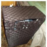 Woven Hamper & Towels