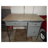 Vtg Metal Office Desk