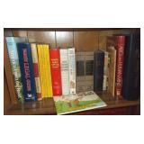 3rd Shelf of Books- Nat Geo Mags, Vtg Hard Cover+