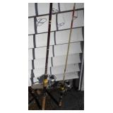 2 Diawa Open Reel Fishing Poles