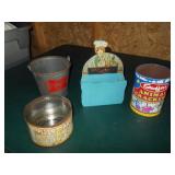 Miller Beer Bucket, Vtg Kitchen Tins