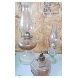 Vtg LampBright Farms Base & Oil Lanterns