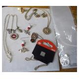 Razorback Football, Blk Cat, Costume Jewelry+