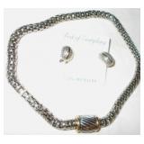Sterling Necklace & Earrings