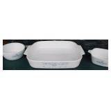 Blue Cornflower & Countryflower Corningware +