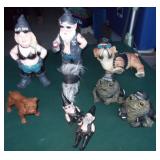 Biker Gnomes & yard Art