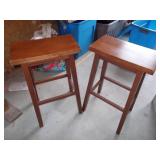 2 Wooden Stools