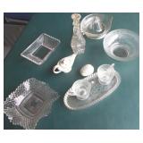 Vtg Glass Juicer, Aladin Lamp, Cream & Sugar+