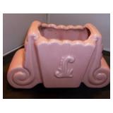 Vintage Pink Ceramic Planter