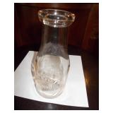 Vtg Summit Farm Dairy Pint Milk Bottle