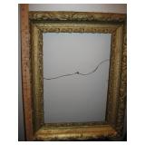 Antique Gold Gilt Gesso Ornate Wood Frame