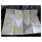 1958 Chesapeake Bay Nautical Map