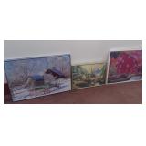 Framed w/ Glass Barn & Country Puzzles