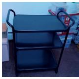 Black Metal Rolling Cart