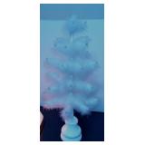 White Fuzzy Feather Tree