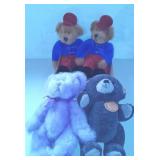 4 Teddy Bears- Jointed Arms