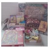 Sewing Box. Puzzle, Candles, Decor